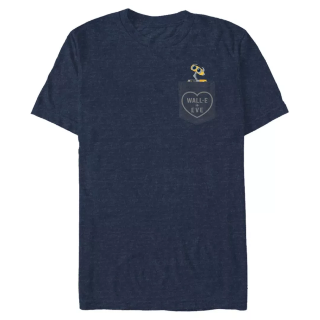 Pixar - Wall-E - Wall-e & Eve 18PXWE00026A-Pocket - Männer T-Shirt günstig online kaufen