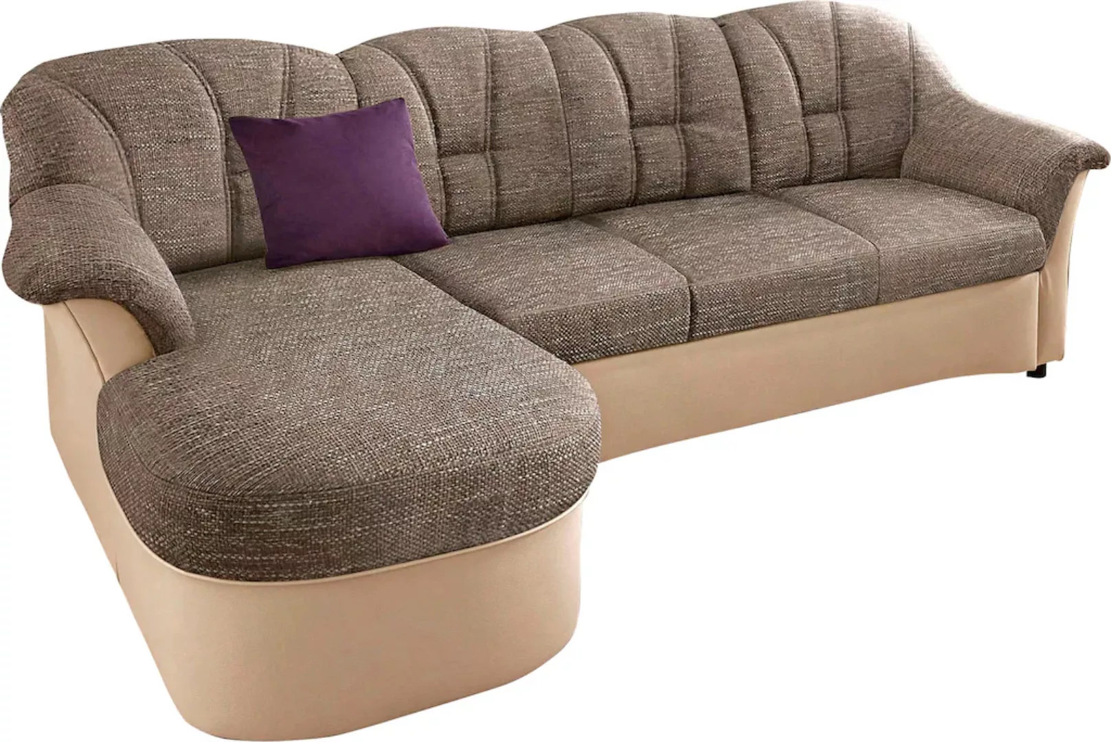 DOMO collection Ecksofa »Flores Schlafsofa, B/T/H: 233/142/86 cm, L-Form«, günstig online kaufen