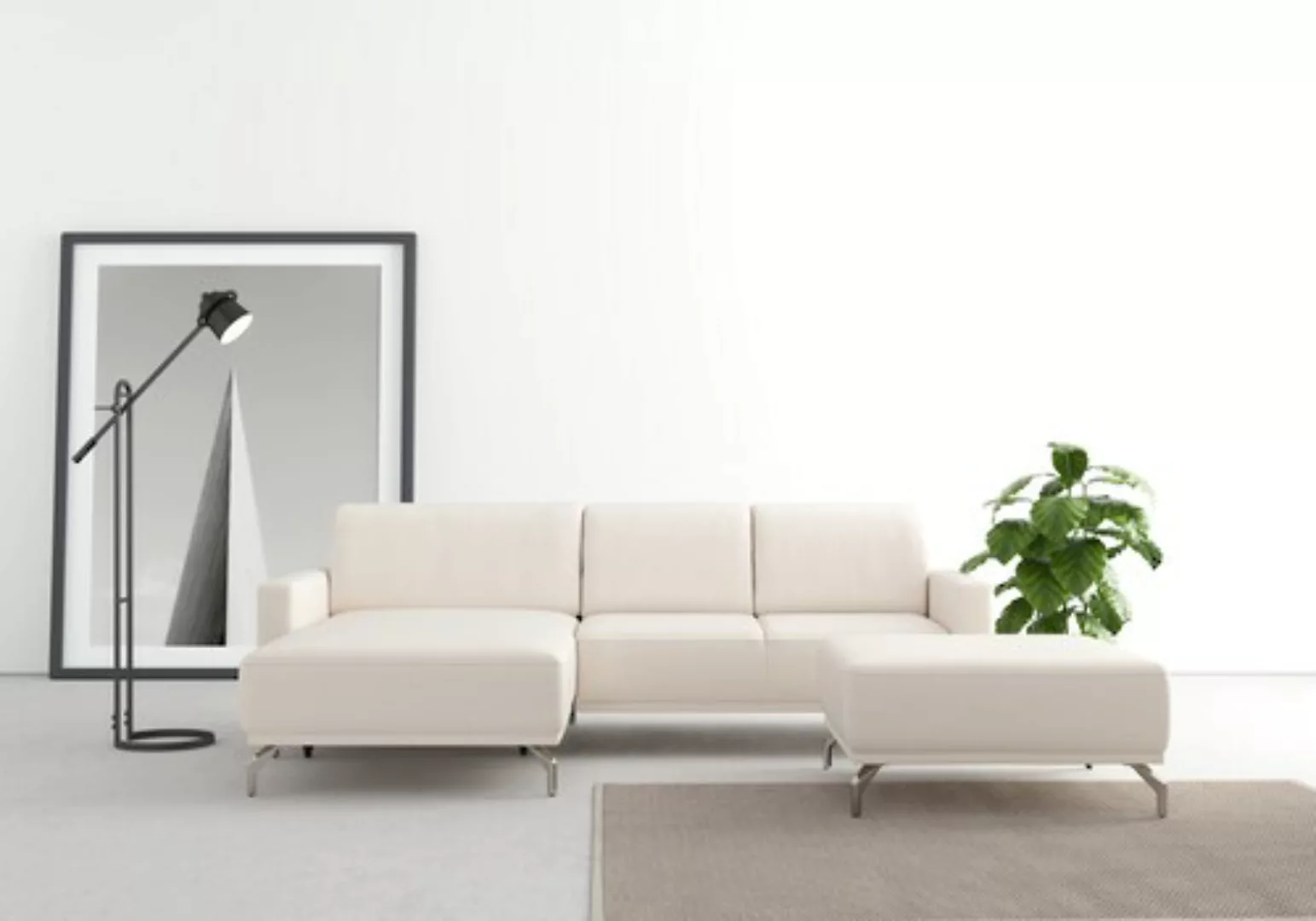 sit&more Ecksofa »Bailando L-Form«, wahlweise mit Kopfteilverstellung und V günstig online kaufen