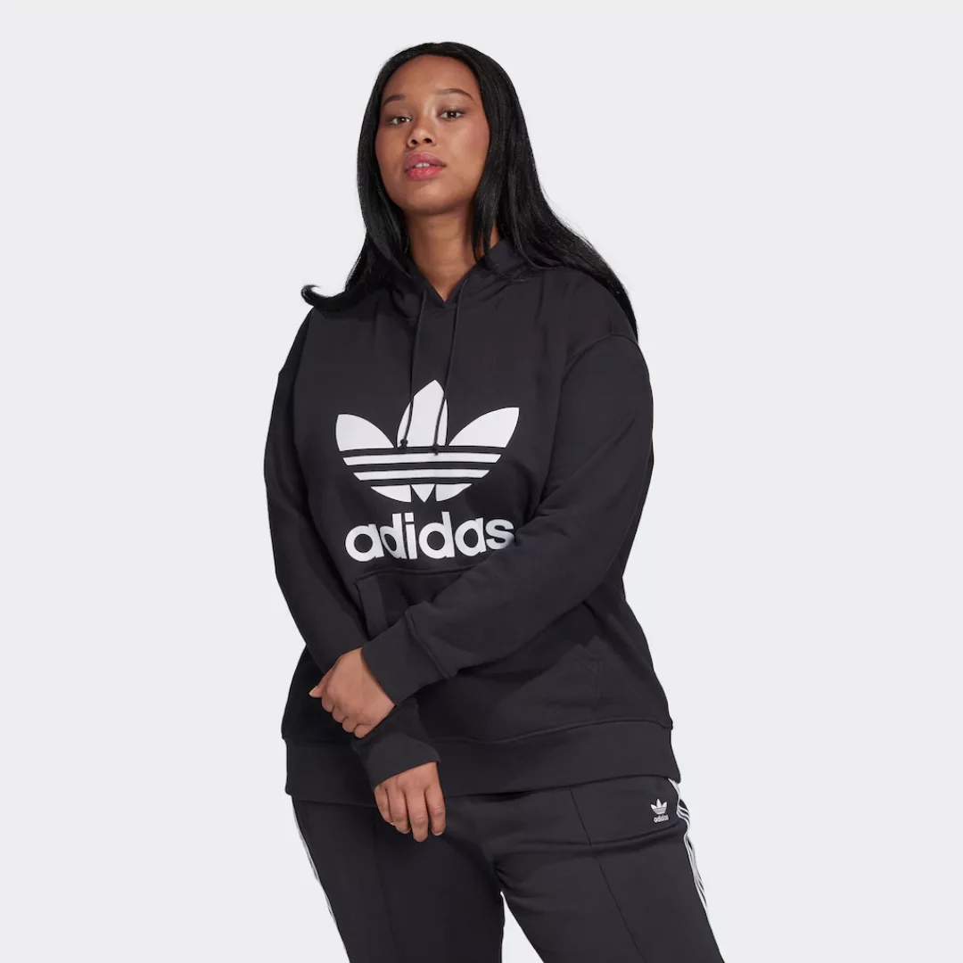 Adidas Originals Trefoil Big Kapuzenpullover 3X Black / White günstig online kaufen
