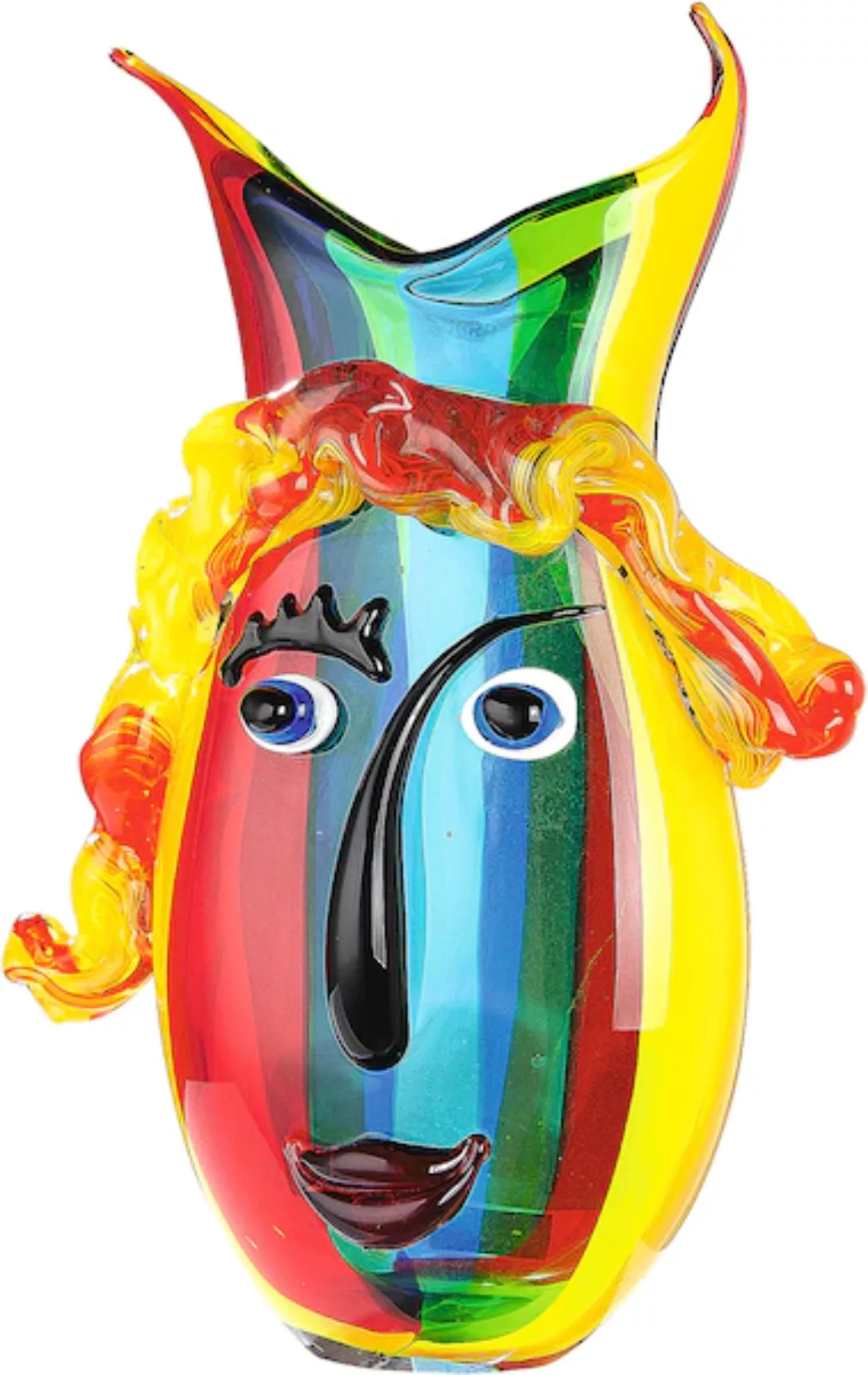 GILDE GLAS art Tischvase »Rainbow«, (1 St.), aus Glas, Höhe ca. 37 cm günstig online kaufen