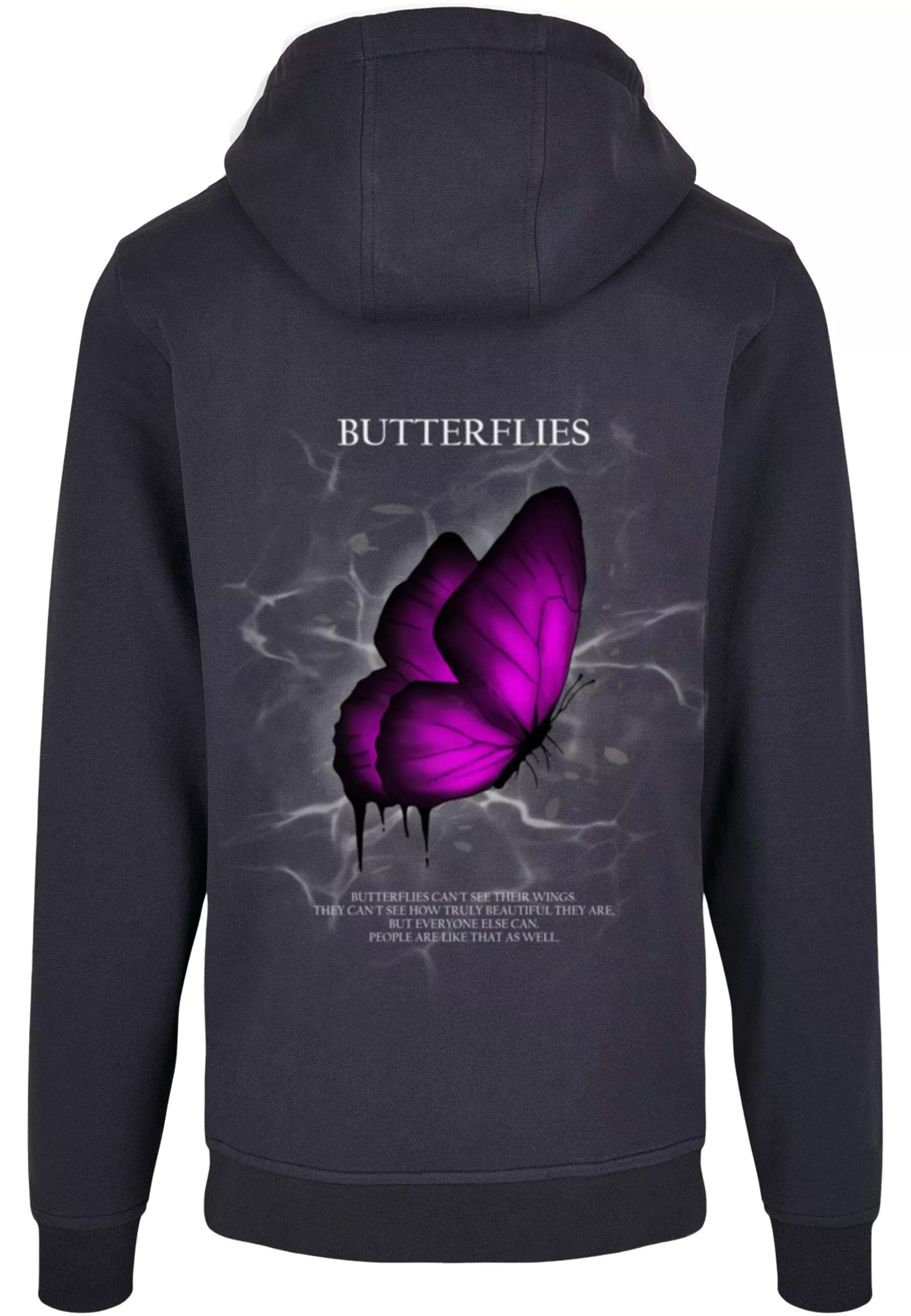 Merchcode Kapuzensweatshirt "Merchcode Herren Butterflies Basic Hoody" günstig online kaufen