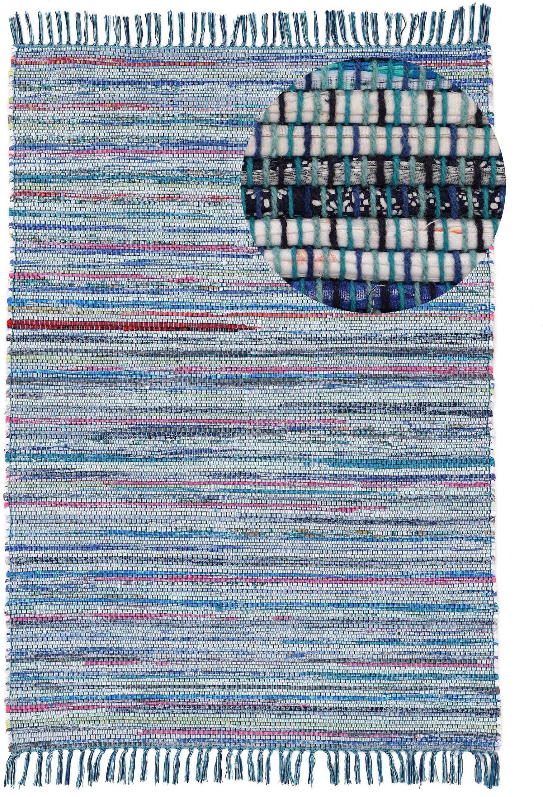 carpetfine Teppich »Kelim Chindi, Wendeteppich«, rechteckig, 6 mm Höhe, han günstig online kaufen