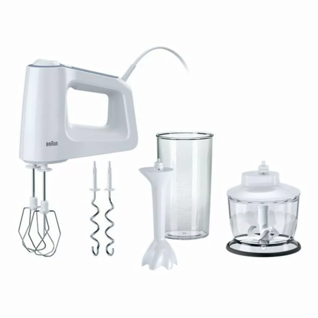 Mixer Braun Hm-3135wh Multimix 3 500 Ml 500w Weiß Rostfreier Stahl günstig online kaufen