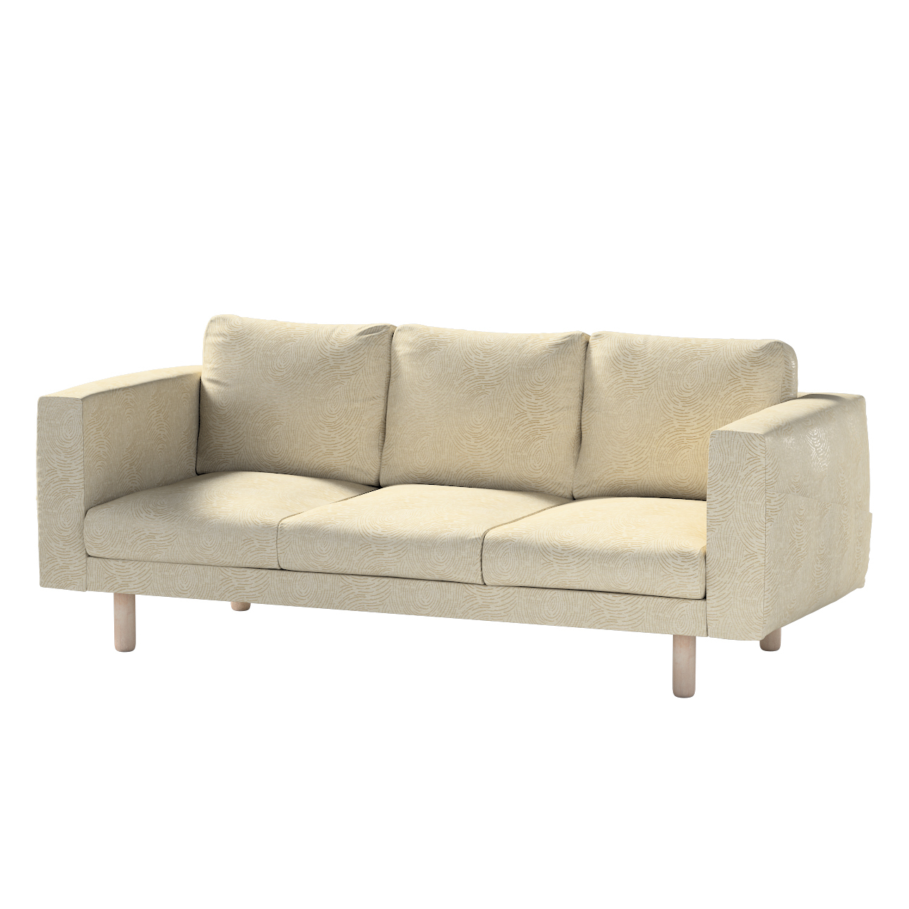 Bezug für Norsborg 3-Sitzer Sofa, beige-golden, Norsborg 3-Sitzer Sofabezug günstig online kaufen