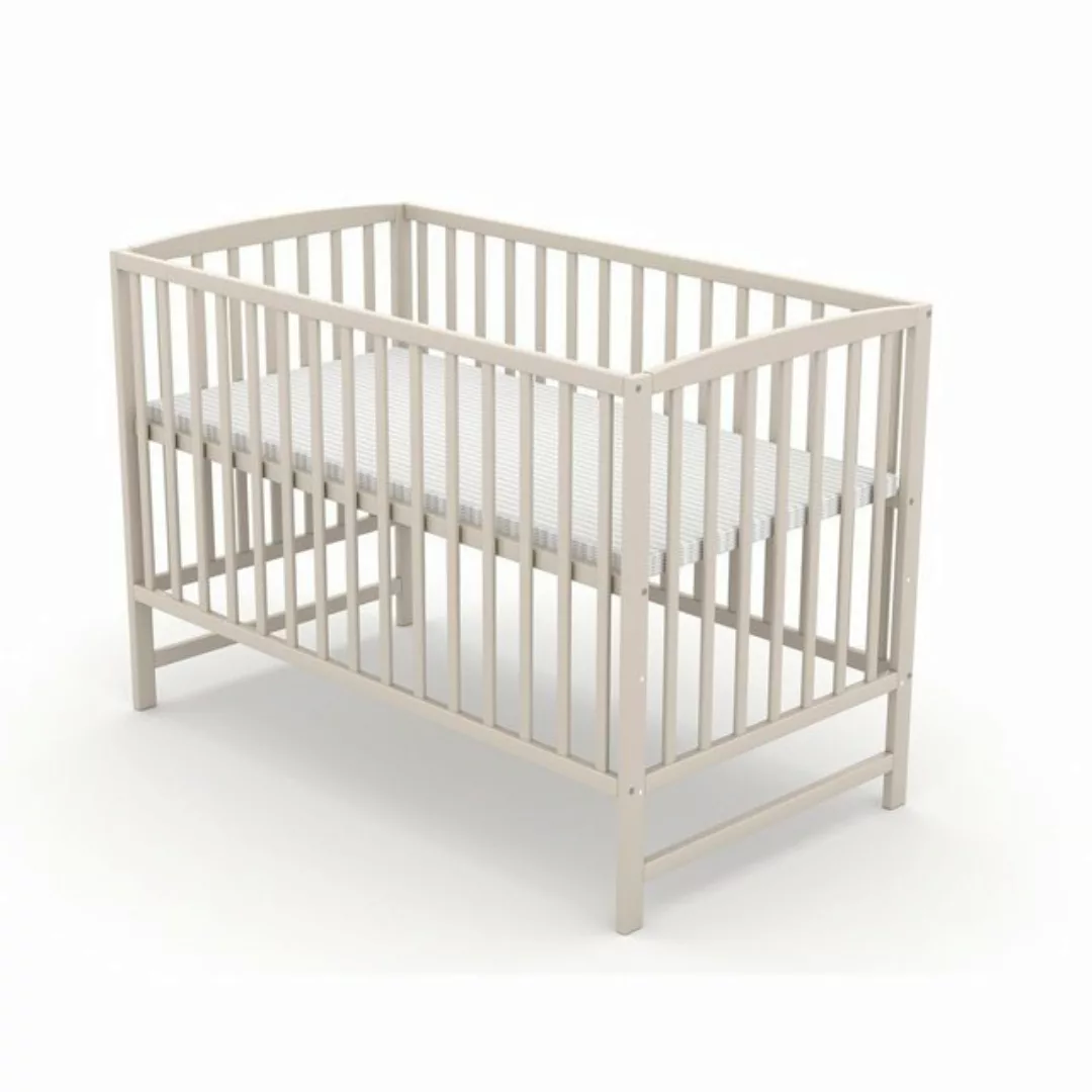 Baby-Delux Babybett Milo Taupe Schutzgitter, Kinderbett 60x120 Taupe Barrie günstig online kaufen