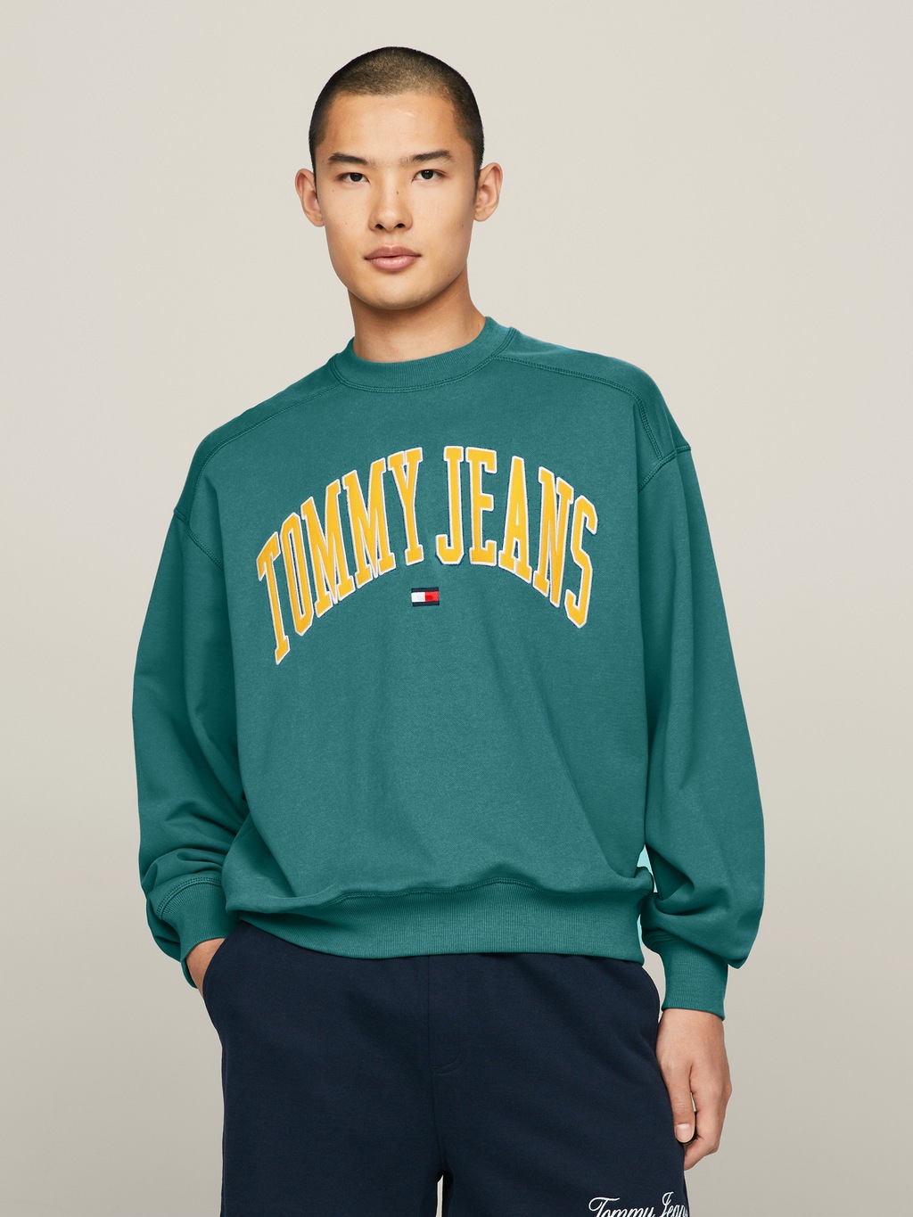 Tommy Jeans Sweatshirt TJM BOXY POP VARSITY CREW günstig online kaufen