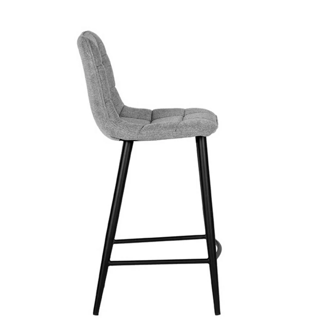 Barhocker im Skandi Design Zinkfarben (2er Set) günstig online kaufen