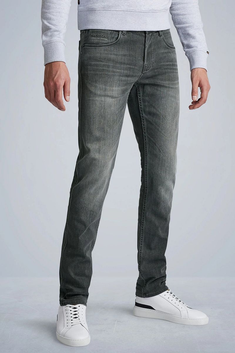 PME Legend Herren Jeans NIGHTFLIGHT - Regular Fit - Grau - Stone Mid Grey günstig online kaufen