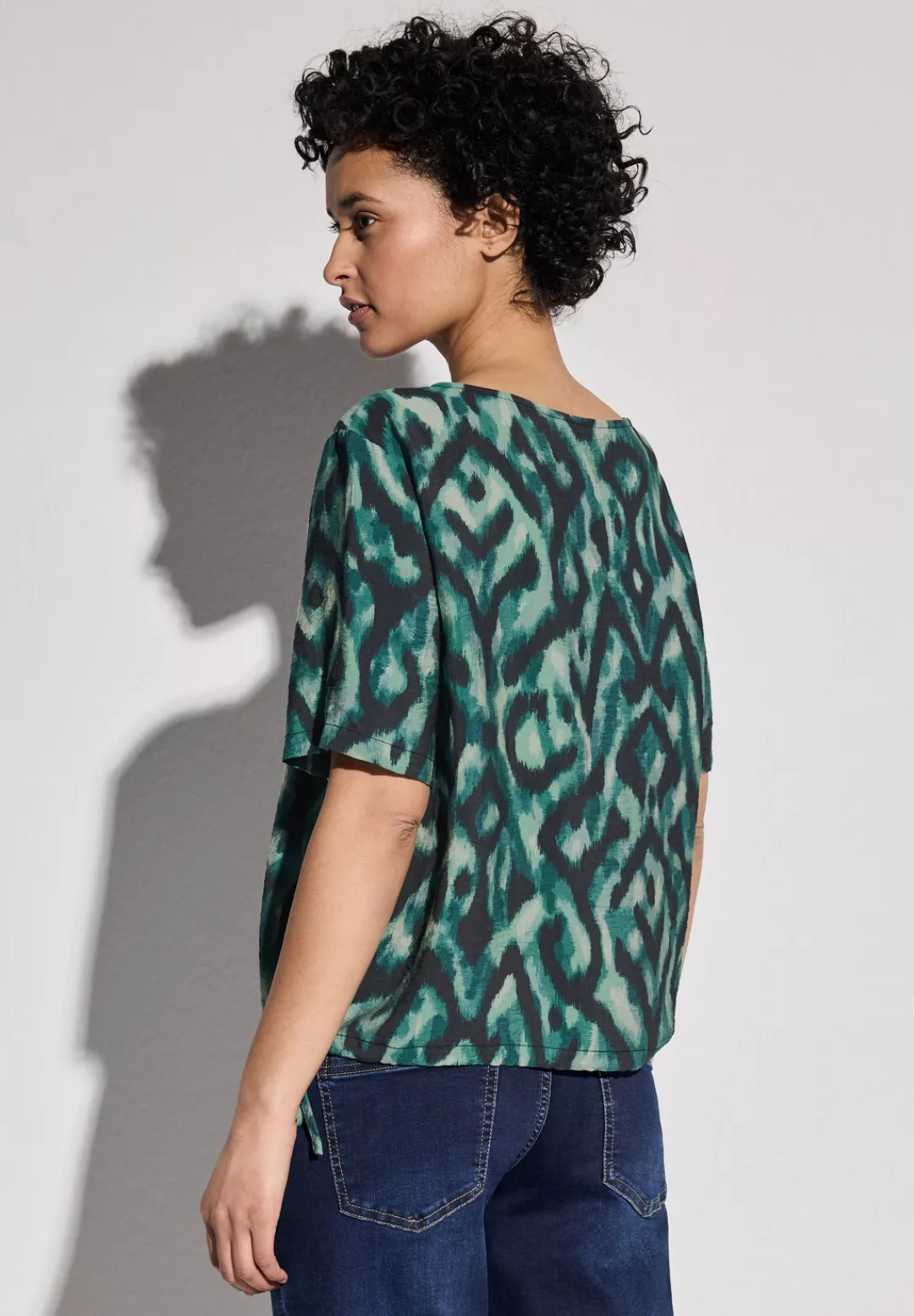 STREET ONE Hemdbluse, mit Tunnelzug am Saum günstig online kaufen