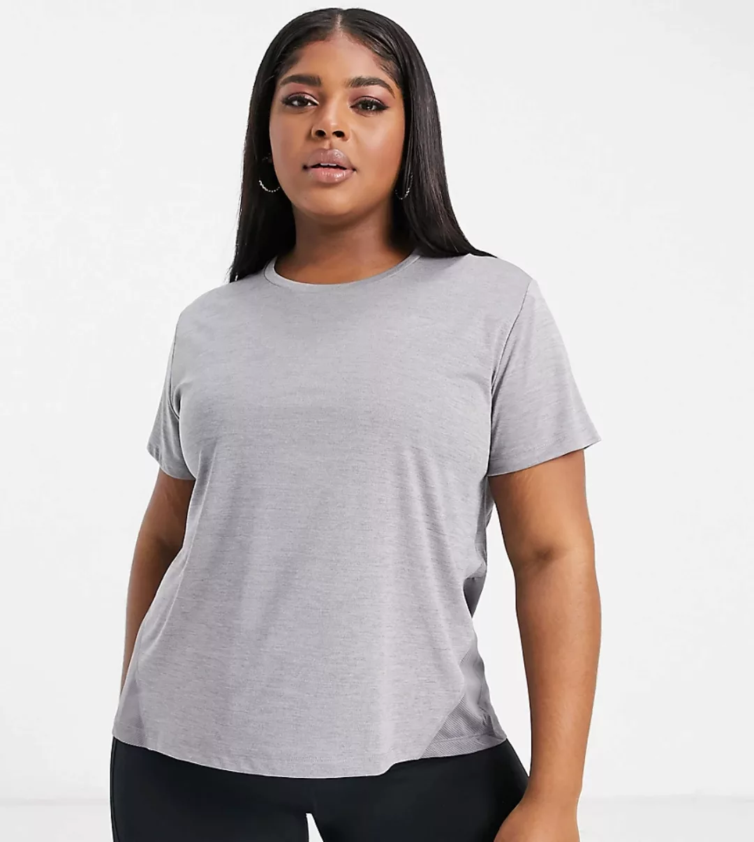 Nike Running Plus – Miler – T-Shirt in Grau günstig online kaufen