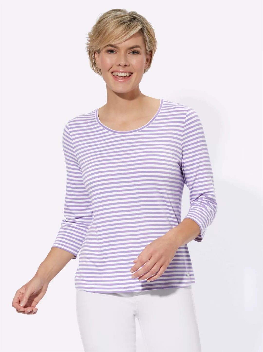 Casual Looks 3/4-Arm-Shirt "Ringelshirt", (1 tlg.) günstig online kaufen