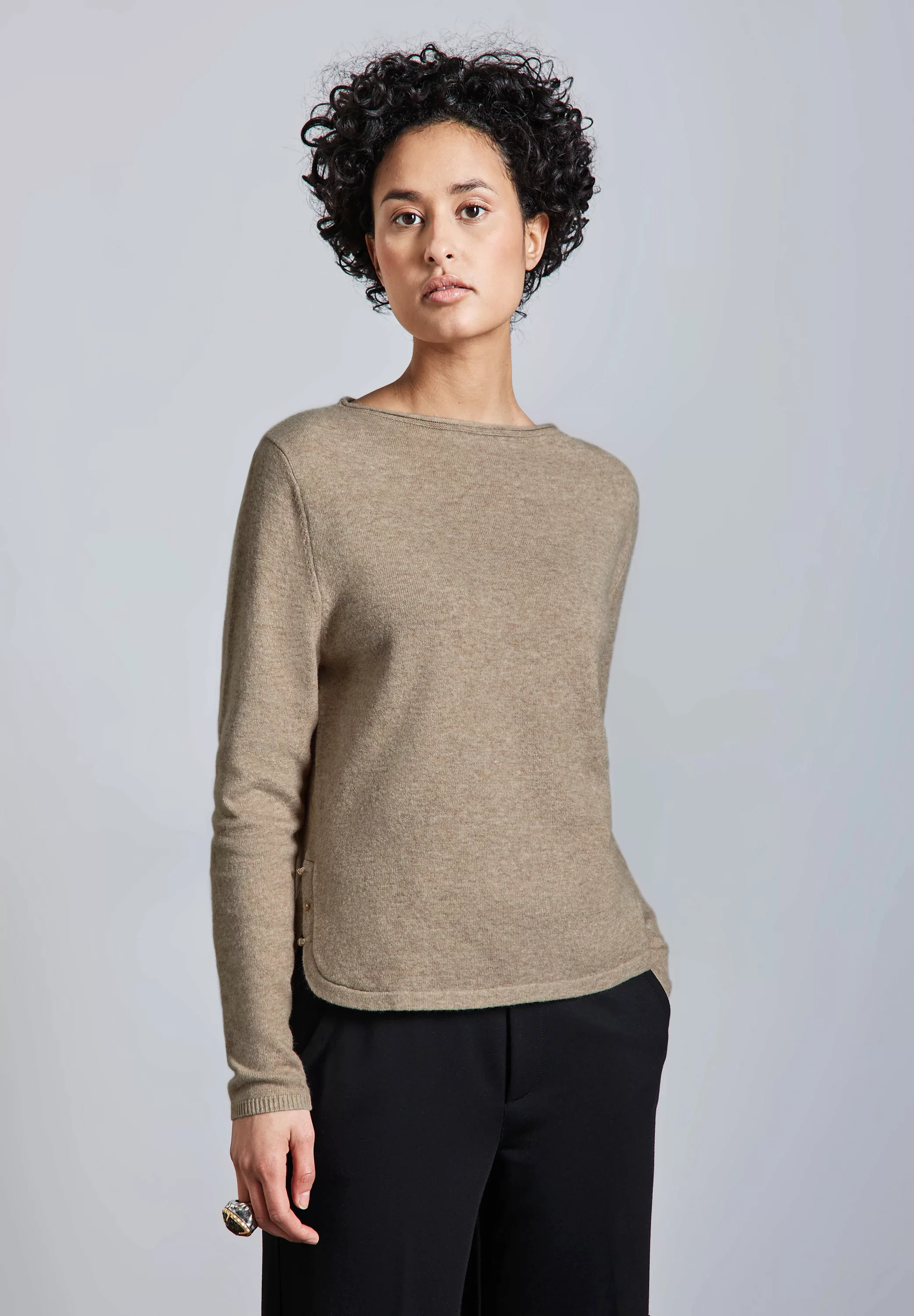 STREET ONE Strickpullover, mit U-Boot-Ausschnitt günstig online kaufen