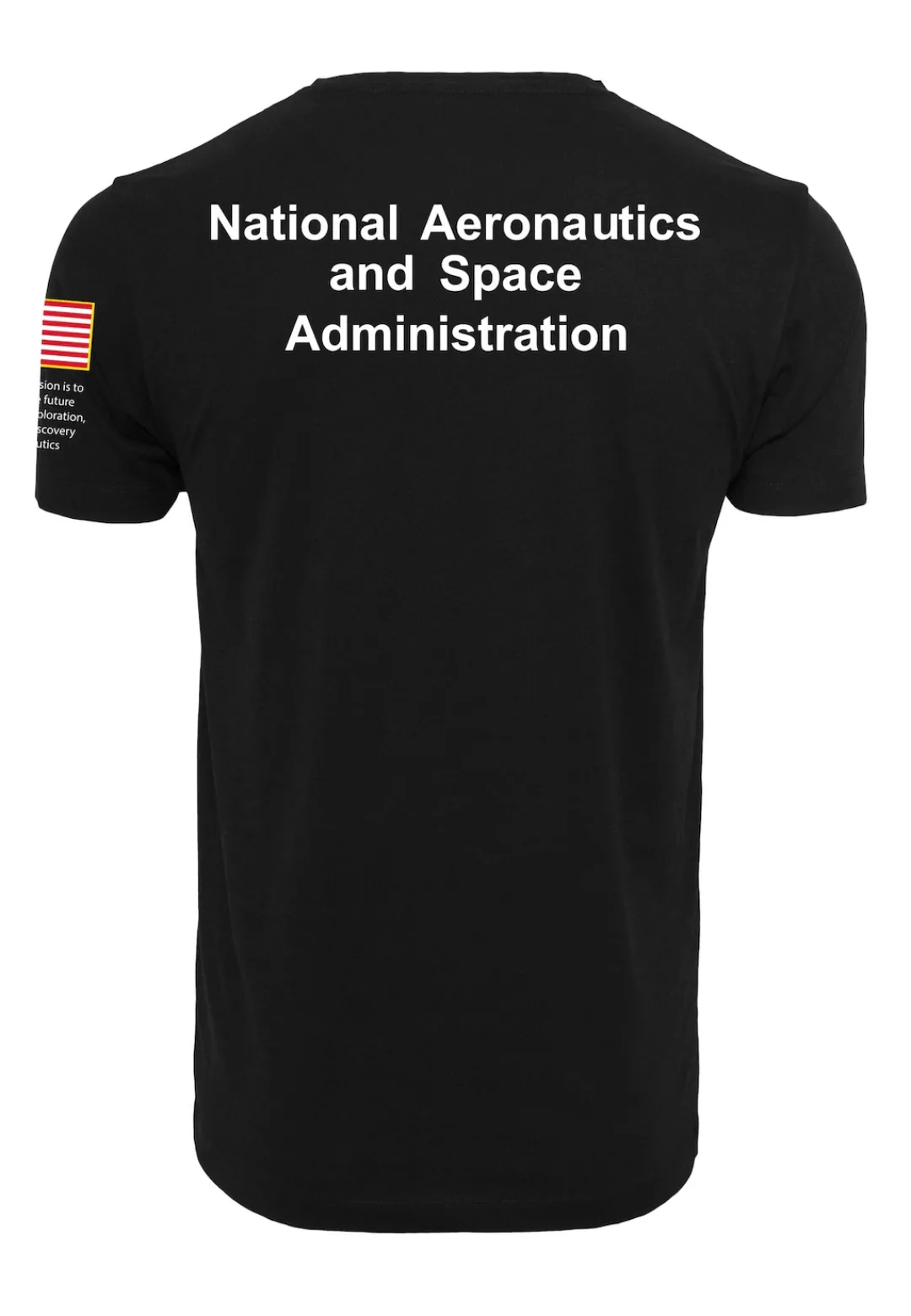 MisterTee T-Shirt "MisterTee Herren NASA Insignia Logo Flag Tee" günstig online kaufen