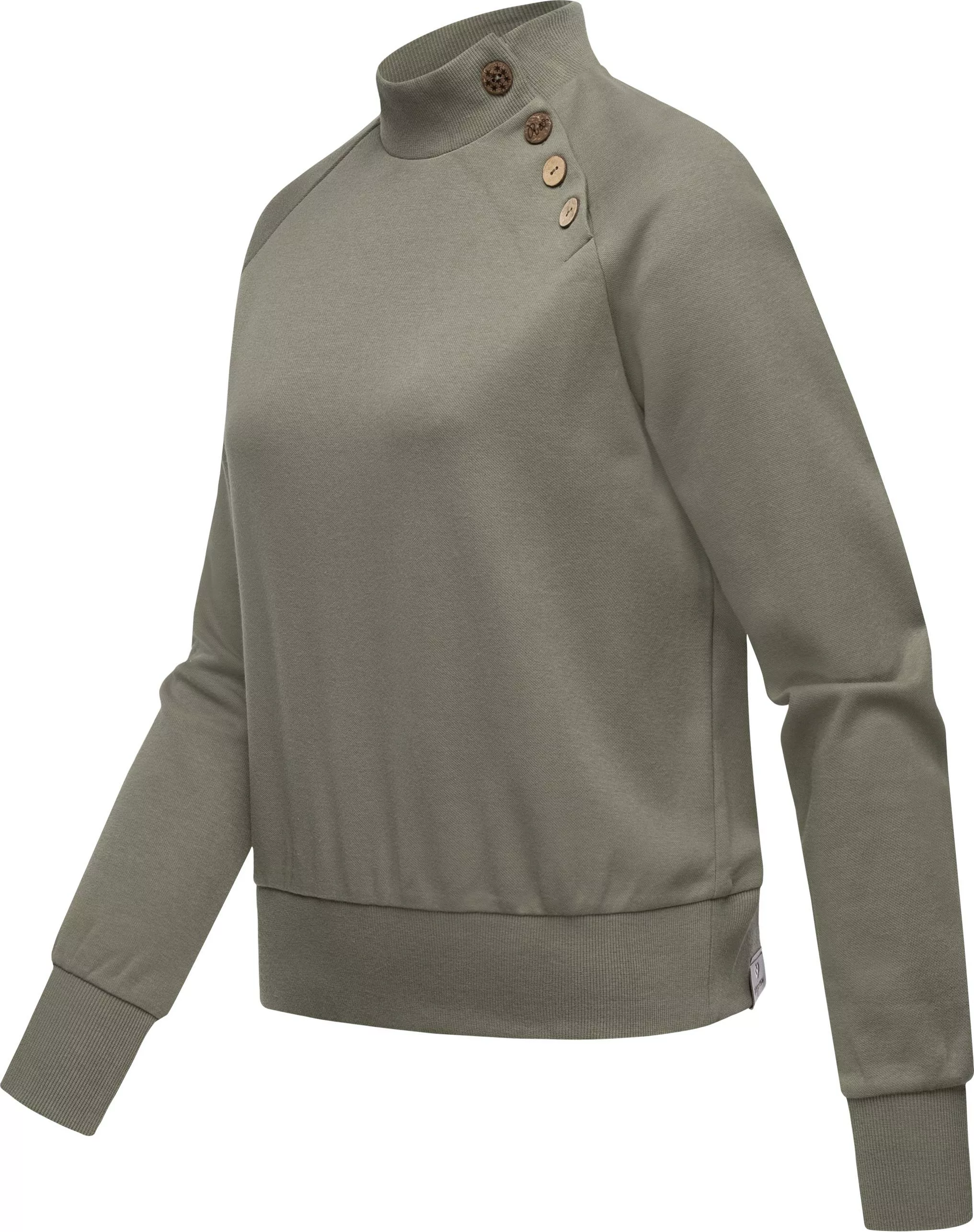 Ragwear Sweatshirt "Majjorka Solid", Damen Langarmshirt mit Rippbündchen un günstig online kaufen