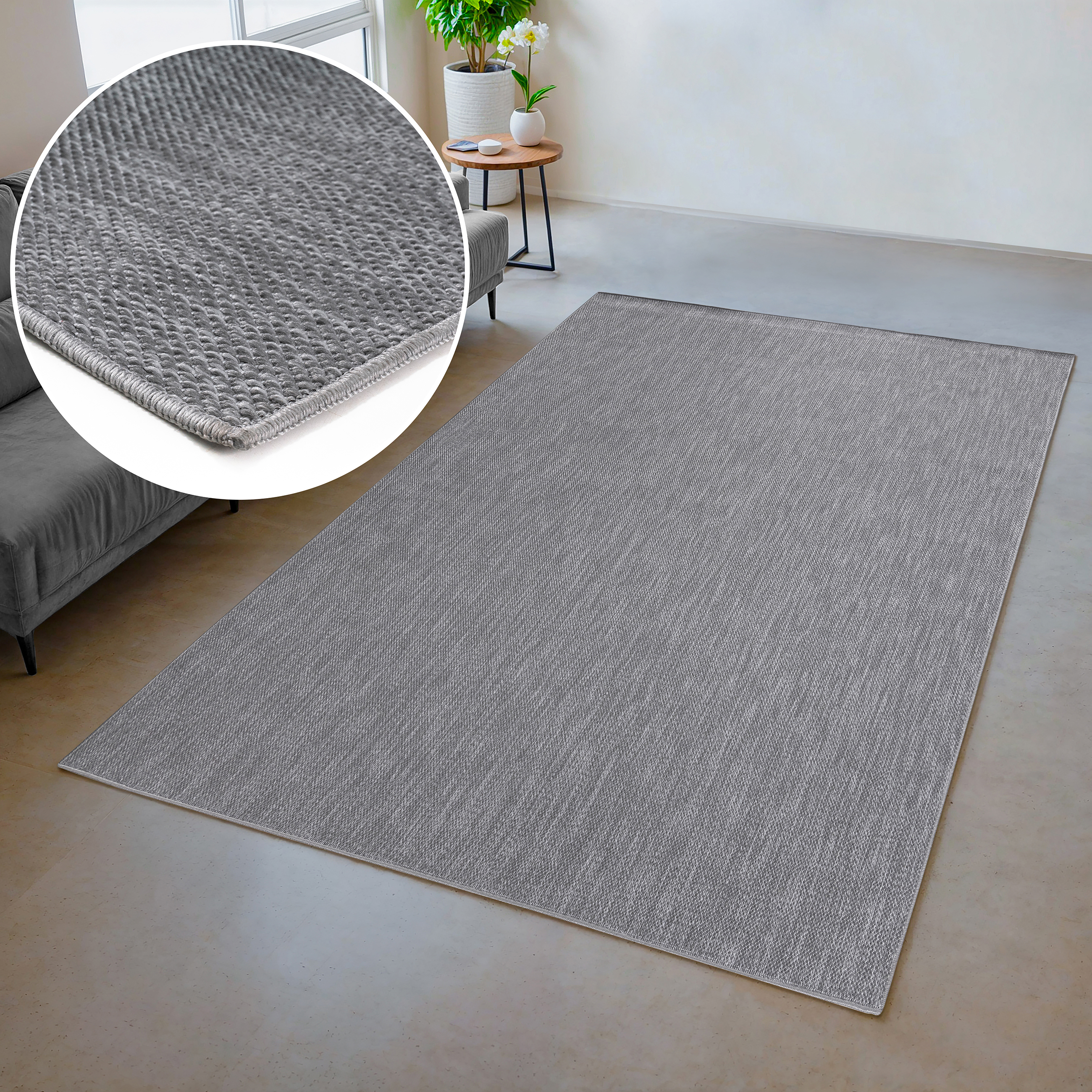 my home Teppich »Kian«, rechteckig, 3 mm Höhe, Sisal-Optik, Flachgewebe, In günstig online kaufen