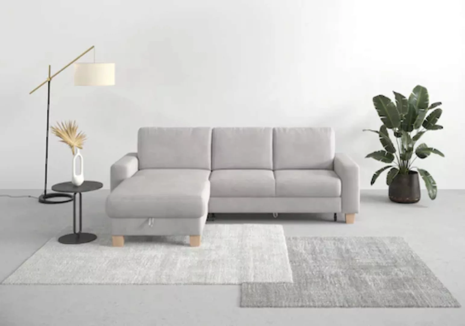 Home affaire Ecksofa »Summer L-Form«, mit Recamiere, mit oder ohne Bettfunk günstig online kaufen