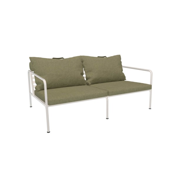 Outdoor 2 -Sitzer Sofa AVON weiß Blattgrün günstig online kaufen
