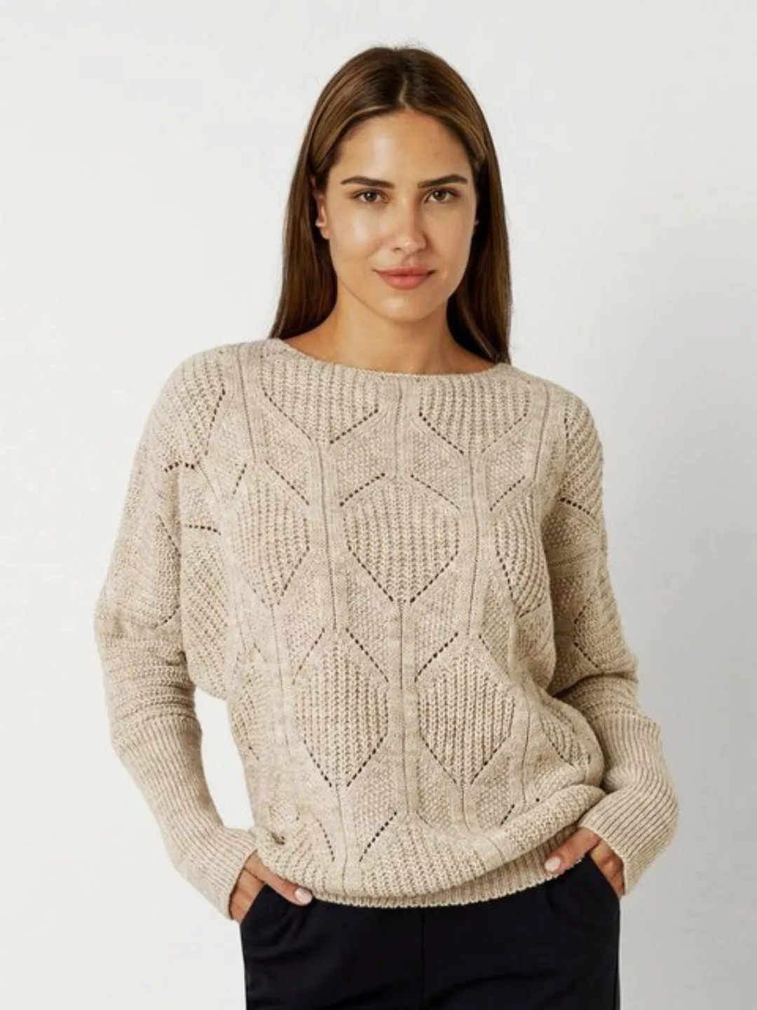 TONI Strickpullover Hanni aus Ajourstrick günstig online kaufen