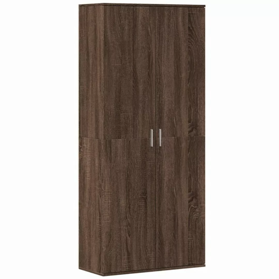 vidaXL Fächerschrank Highboard Braun Eichen-Optik 80x35x180 günstig online kaufen