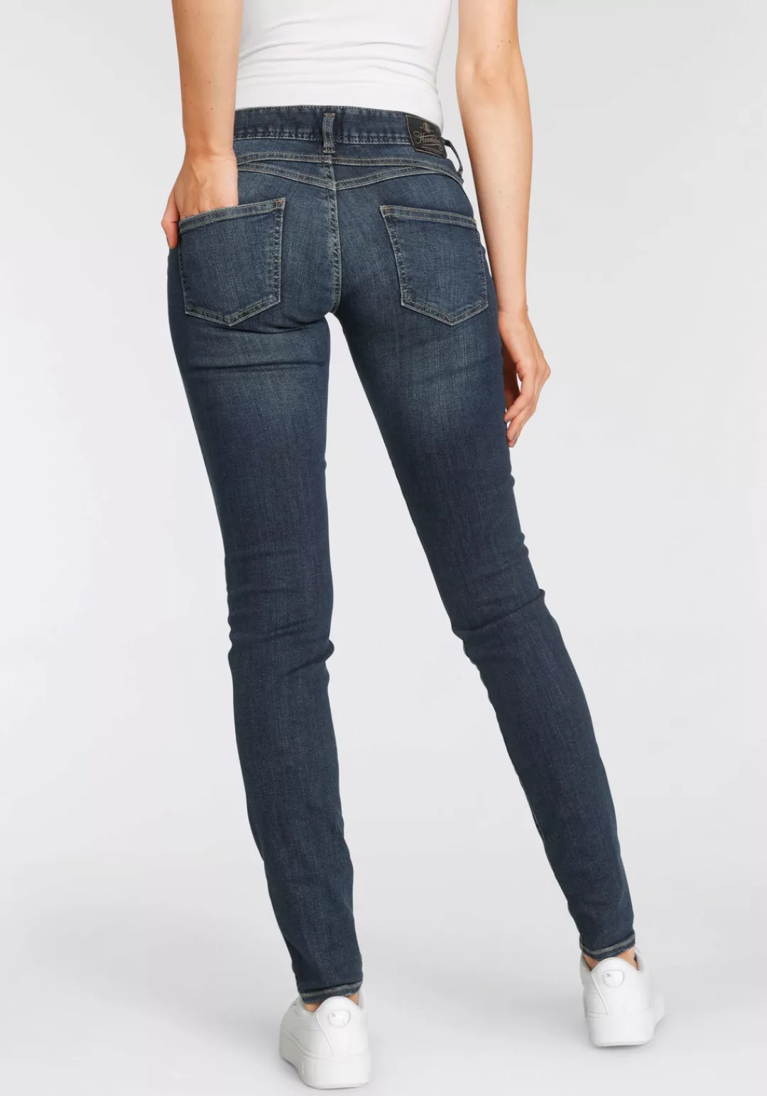 Herrlicher Slim-fit-Jeans GINA RECYCLED DENIM mit seitlichem Keileinsatz günstig online kaufen