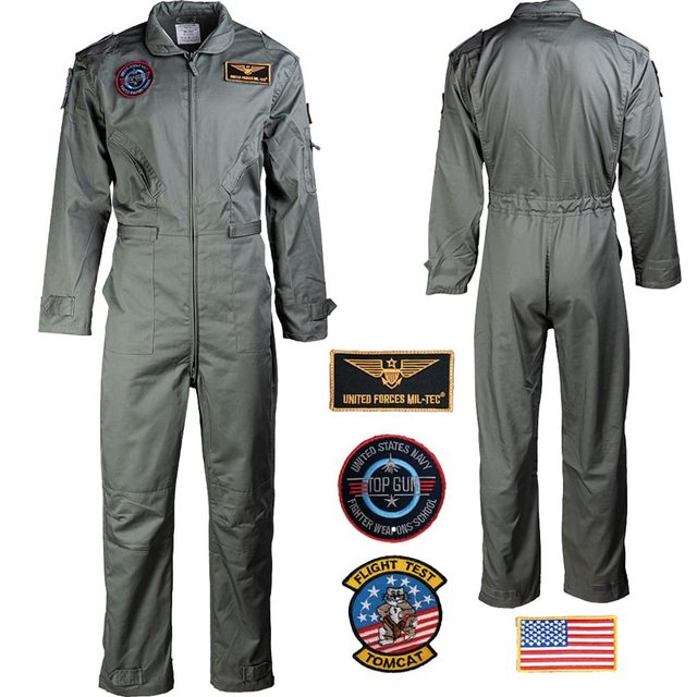 Mil-Tec Overall US Army Fliegerkombi mit Abzeichen günstig online kaufen