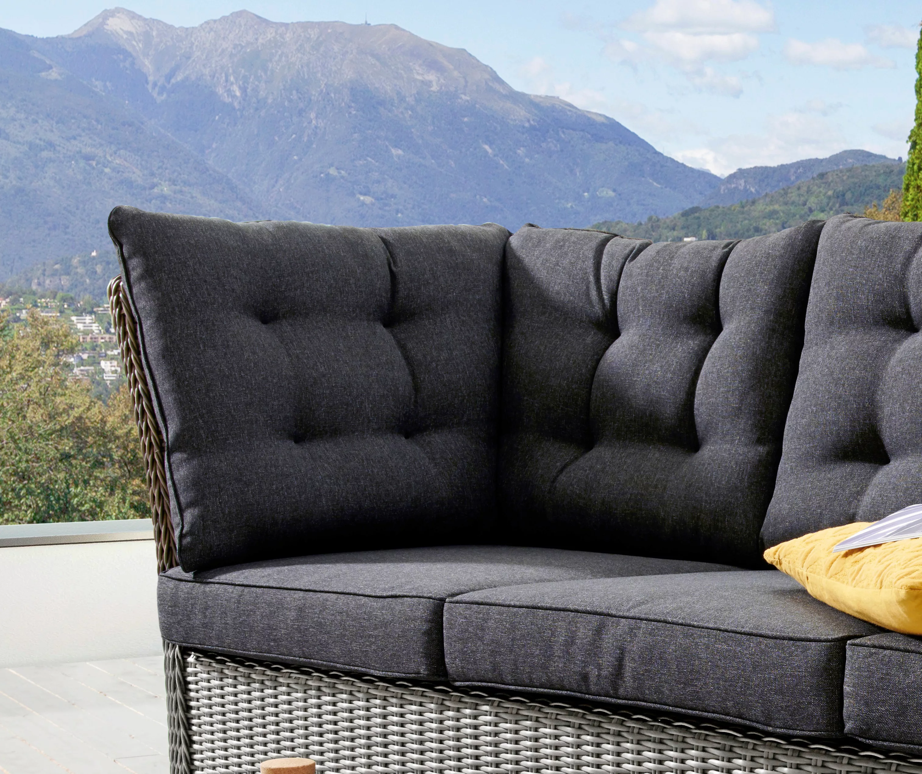 Destiny Loungesofa "PALMA", Polyrattan, 3 Sitzplätze, inkl. Auflagen günstig online kaufen