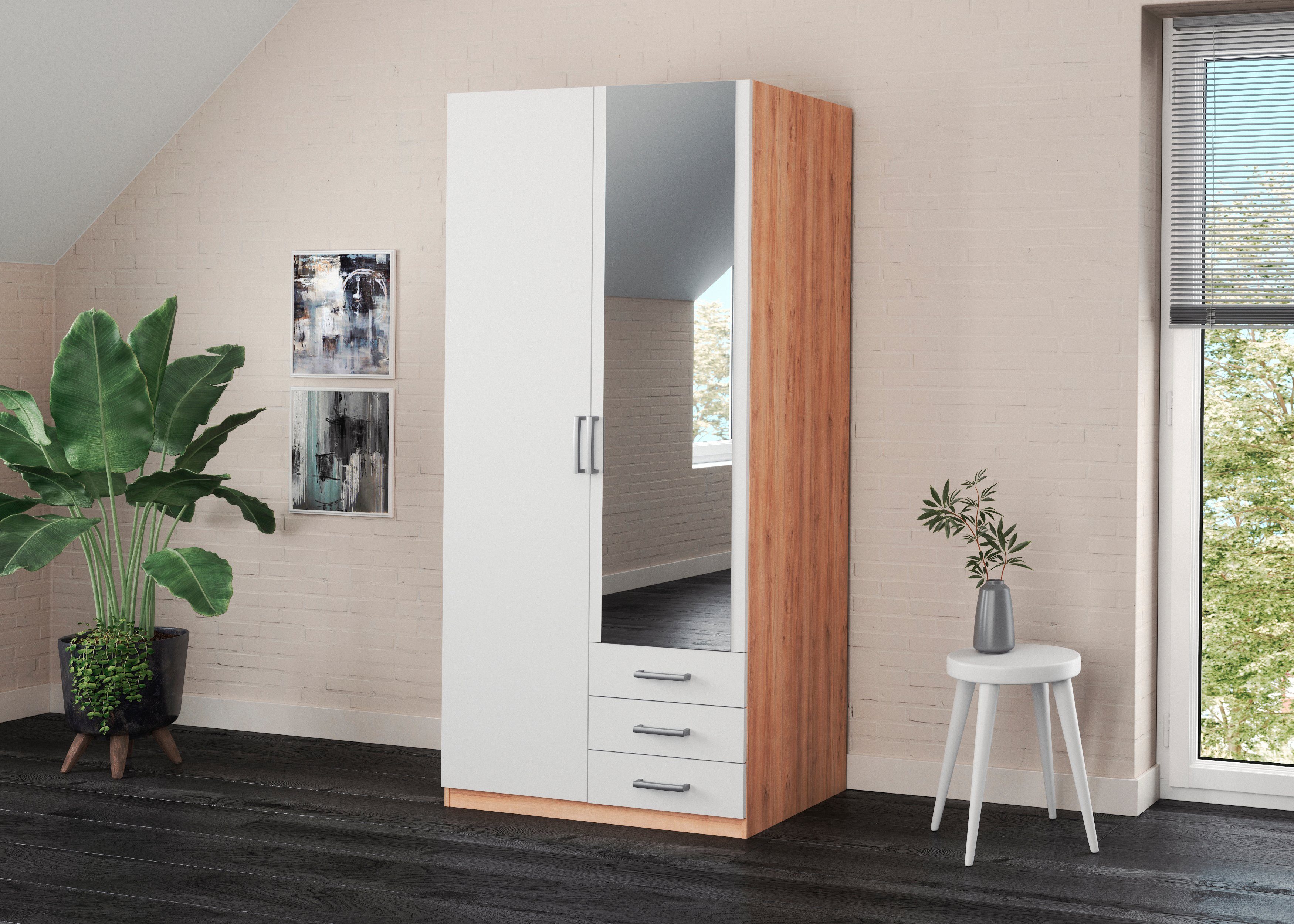 priess Kleiderschrank "Amsterdam", mit oder ohne LED-Beleuchtung günstig online kaufen