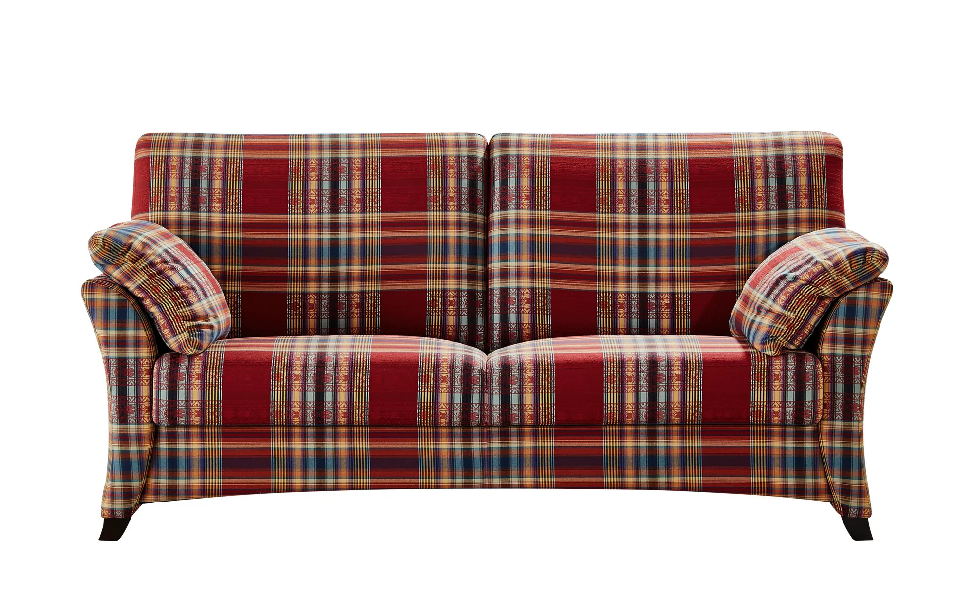 Sofa 2,5-sitzig  Mikado - rot - 176 cm - 93 cm - 91 cm - Polstermöbel > Sof günstig online kaufen