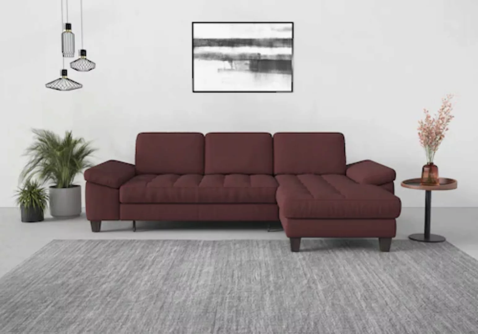 sit&more Ecksofa "Westham L-Form", Recamiere, mit oder ohne Bettfunktion, B günstig online kaufen