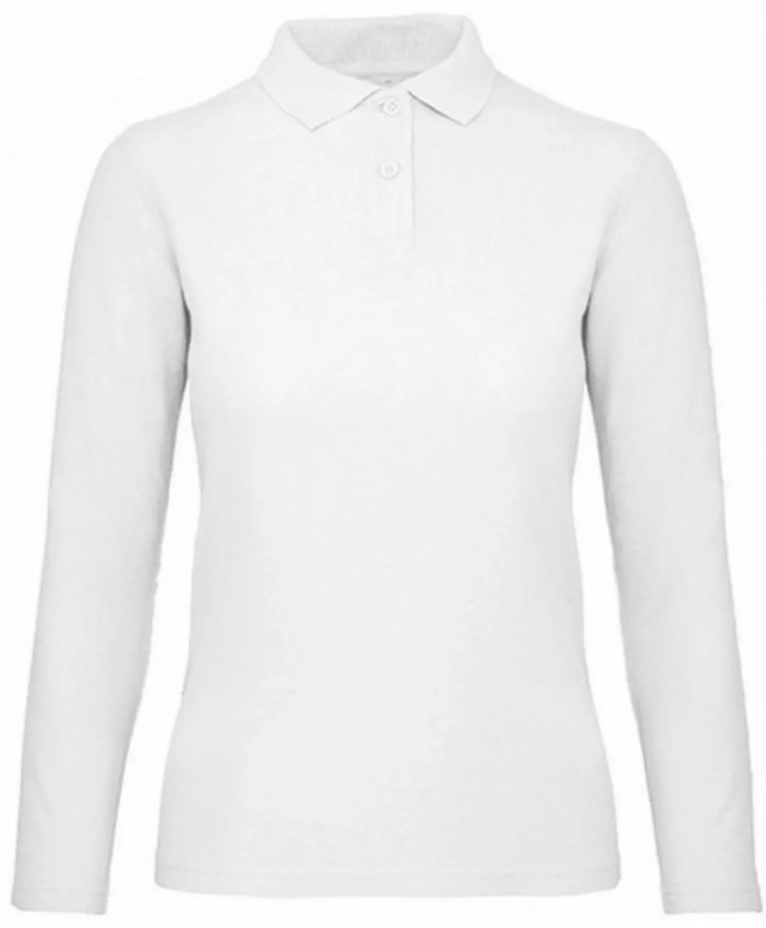 B&C Langarm-Poloshirt Damen Long Sleeve Polo ID.001 / 100 % Baumwollpiqué günstig online kaufen