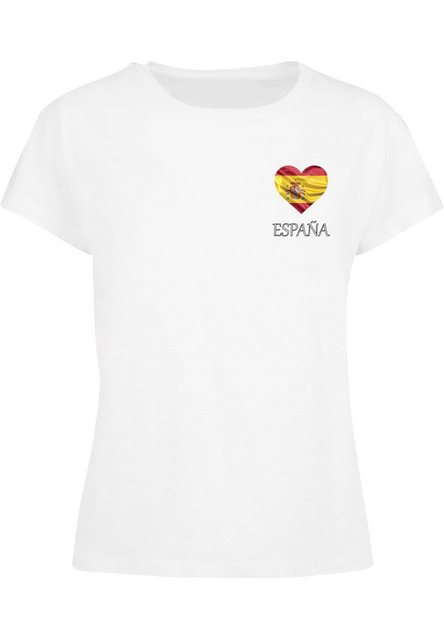 Merchcode T-Shirt Merchcode Ladies Merchcode Football - Spain T-shirt (1-tl günstig online kaufen