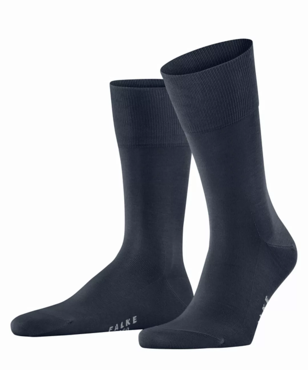 FALKE Tiago Herren Socken, 39-40, Blau, Uni, Baumwolle, 14662-611603 günstig online kaufen