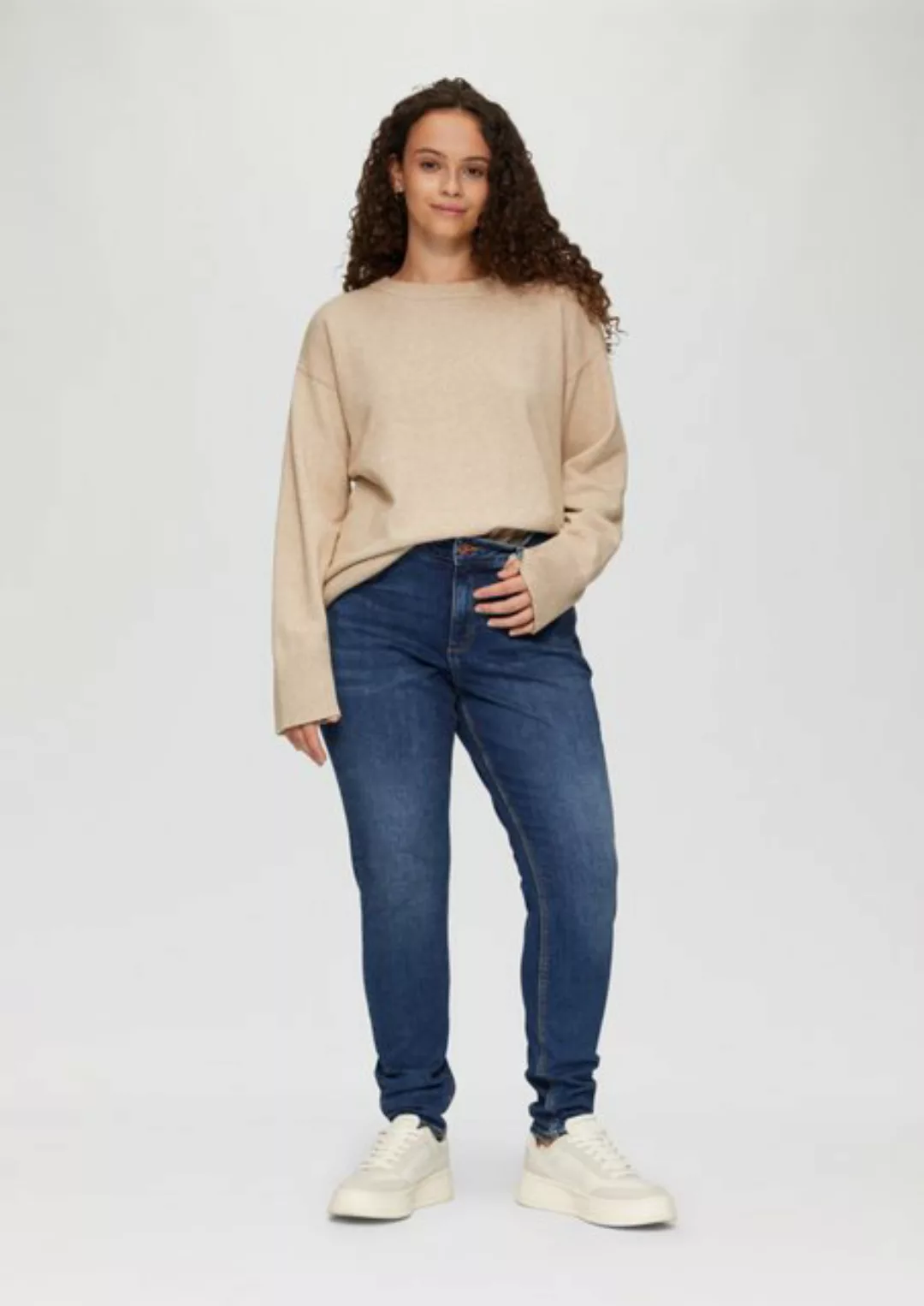 QS 5-Pocket-Jeans Jeans Curvy / Skinny Fit / Mid Rise / Skinny Leg günstig online kaufen