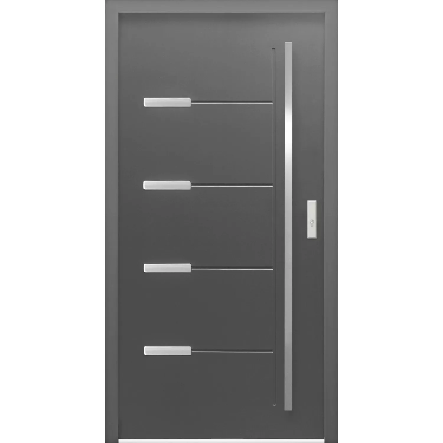 Haustür Thermospace Oslo Prime 100 cm x 210 cm Anthrazit Anschlag R günstig online kaufen