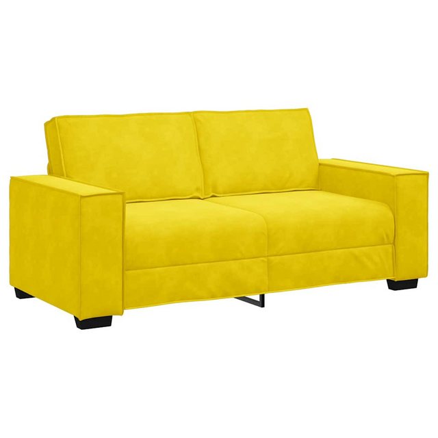 vidaXL Sofa 2-Sitzer-Sofa Gelb 140 cm Samt günstig online kaufen