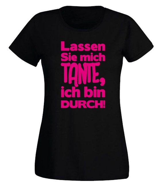 G-graphics T-Shirt Damen T-Shirt - Lassen Sie mich Tante, ich bin durch! Sl günstig online kaufen