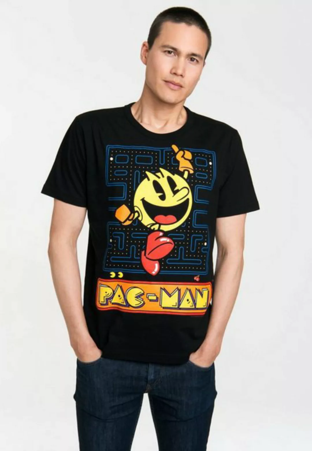 LOGOSHIRT T-Shirt Pac-Man - Jumping mit Pac Man-Print günstig online kaufen