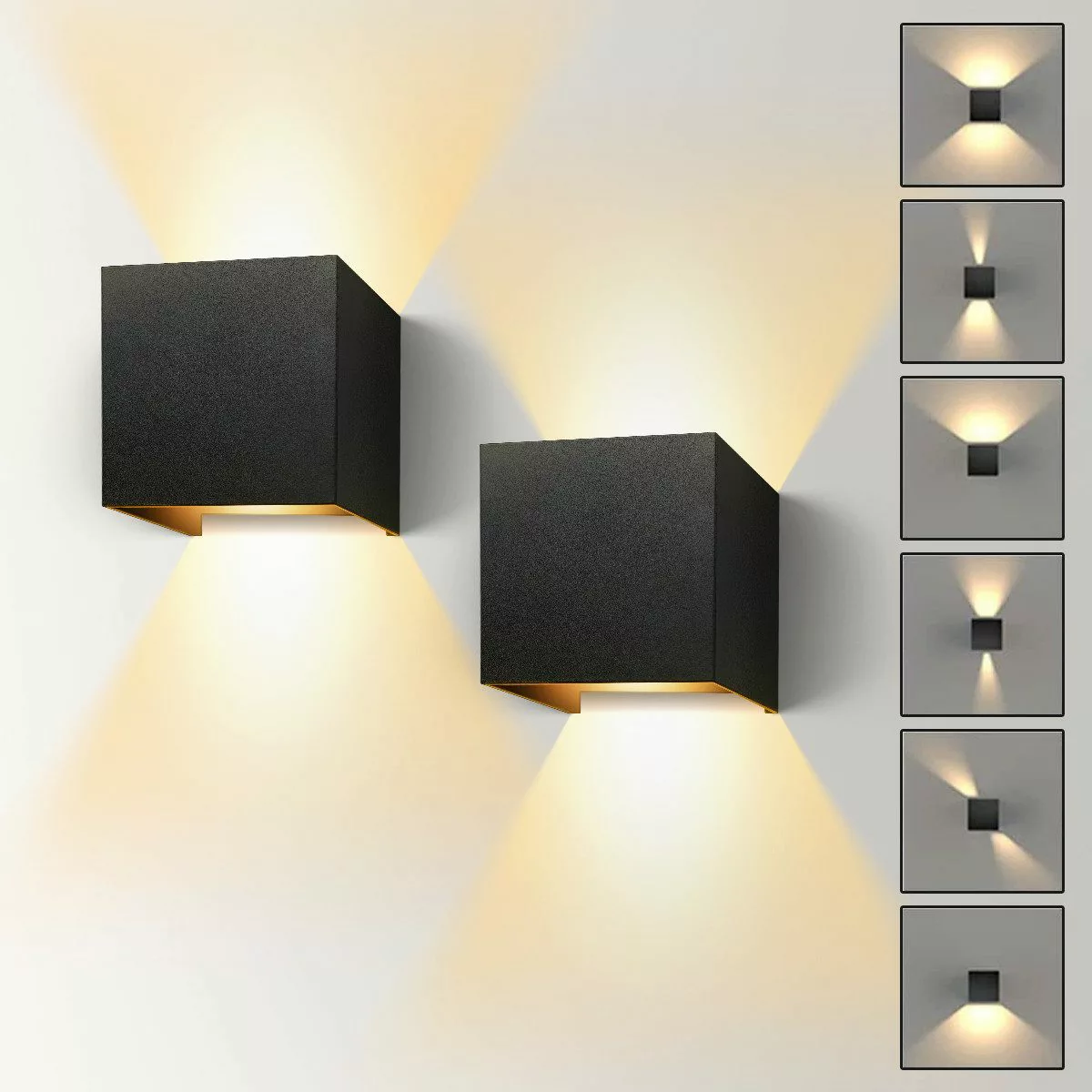 Simloveve Wandleuchte 12W Innen Außen Wandlampe, günstig online kaufen