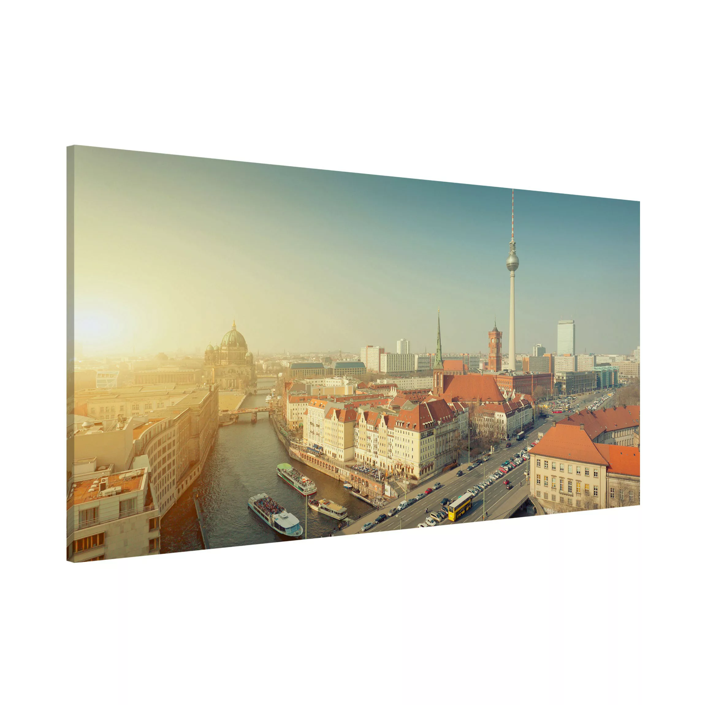 Magnettafel Architektur & Skyline - Querformat 2:1 Berlin am Morgen günstig online kaufen