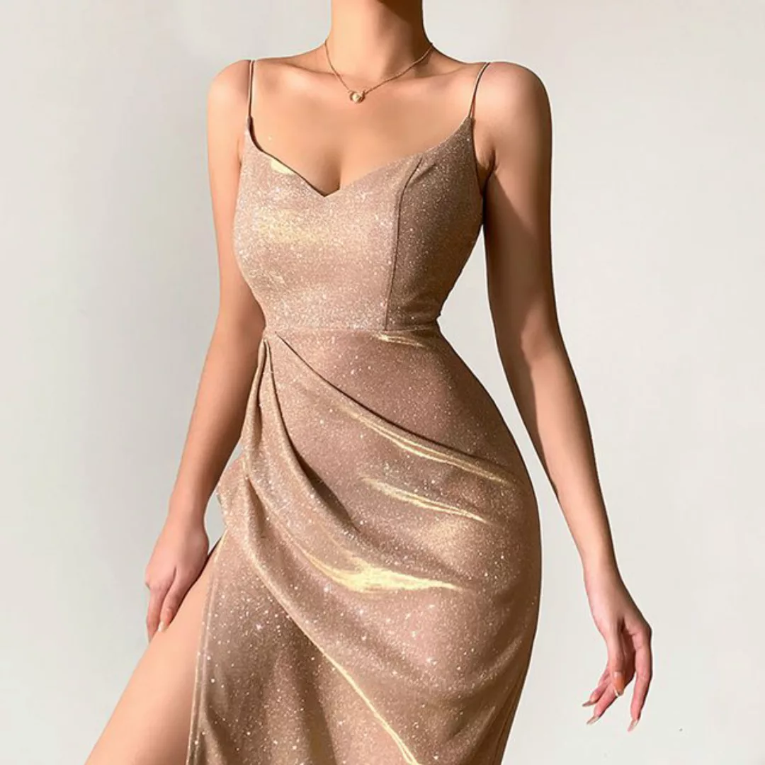 AFAZ New Trading UG Sommerrock Sexy Sommer-Strapskleid mit tiefem V-Ausschn günstig online kaufen