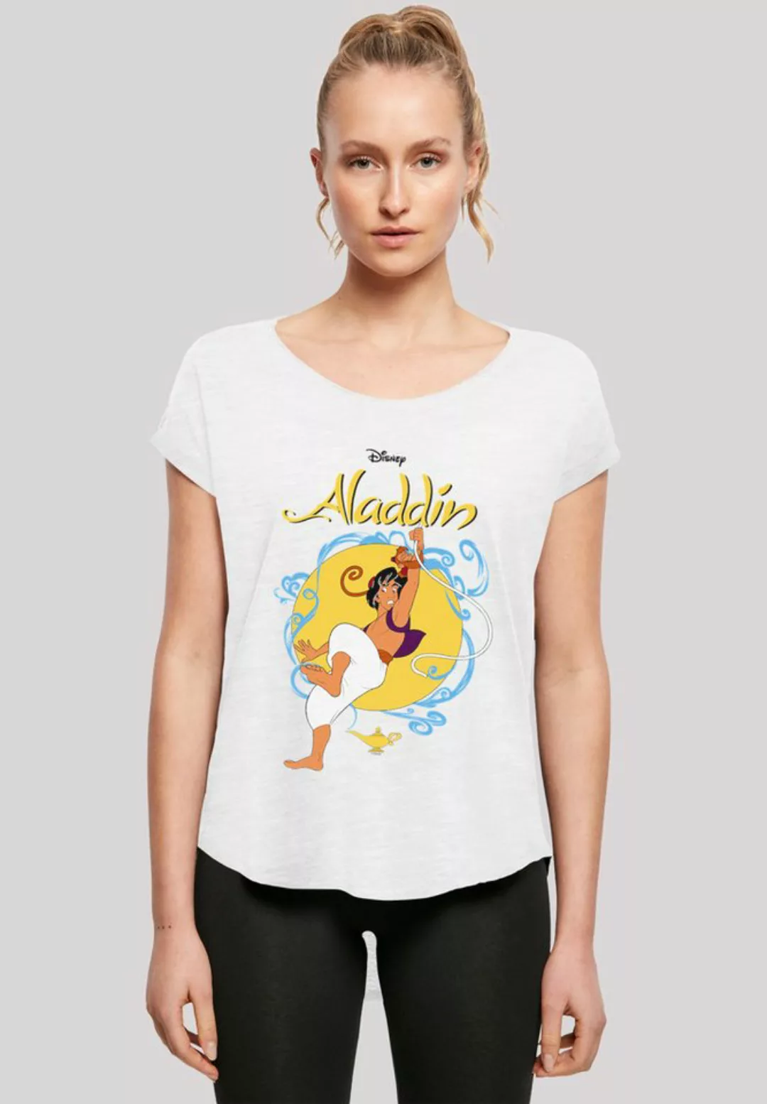 F4NT4STIC T-Shirt "Long Cut T-Shirt Disney Aladdin Rope Swing", Damen,Premi günstig online kaufen