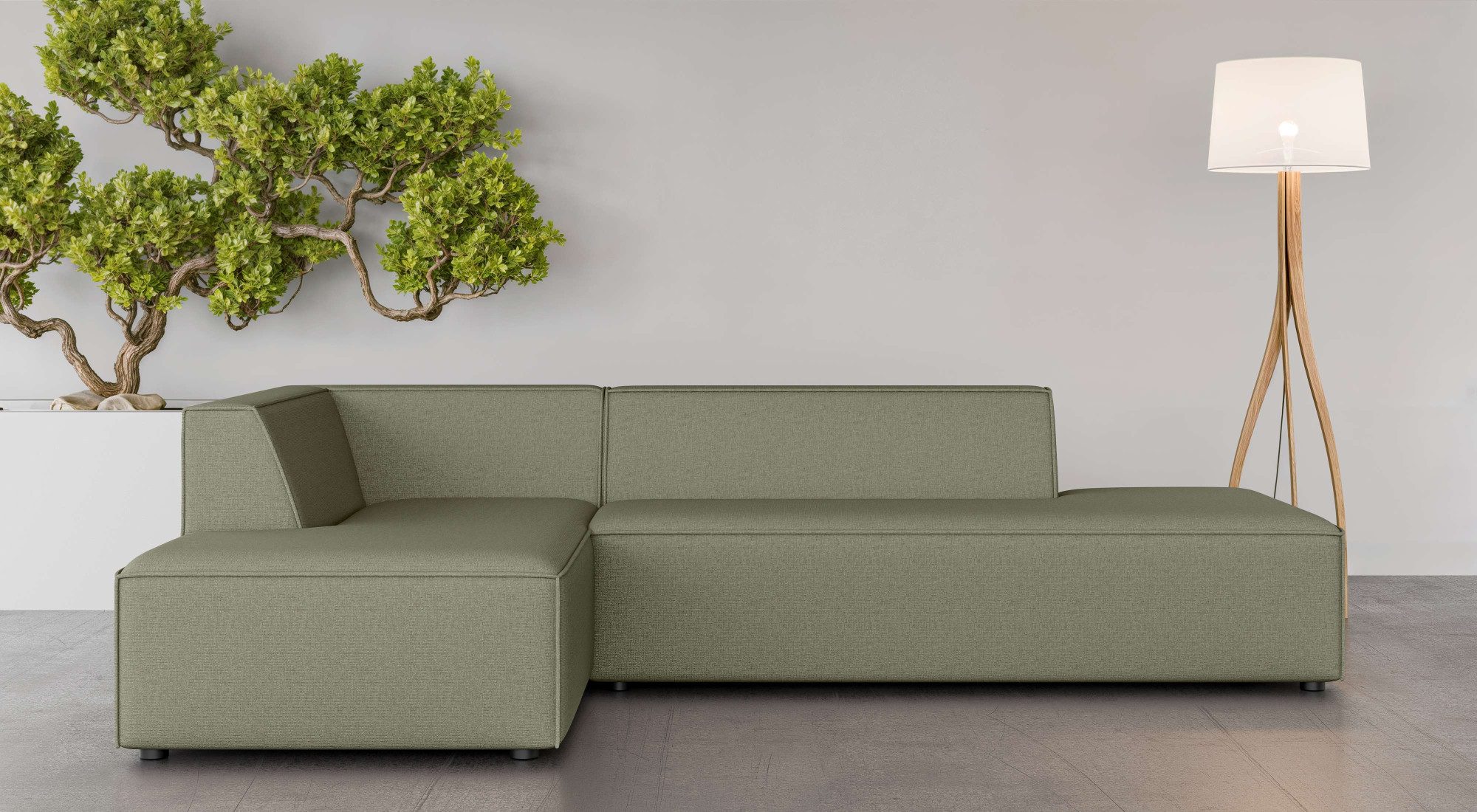 INOSIGN Ecksofa "Ecksofa Cavan mit Ottomane links oder rechts bestellbar", günstig online kaufen