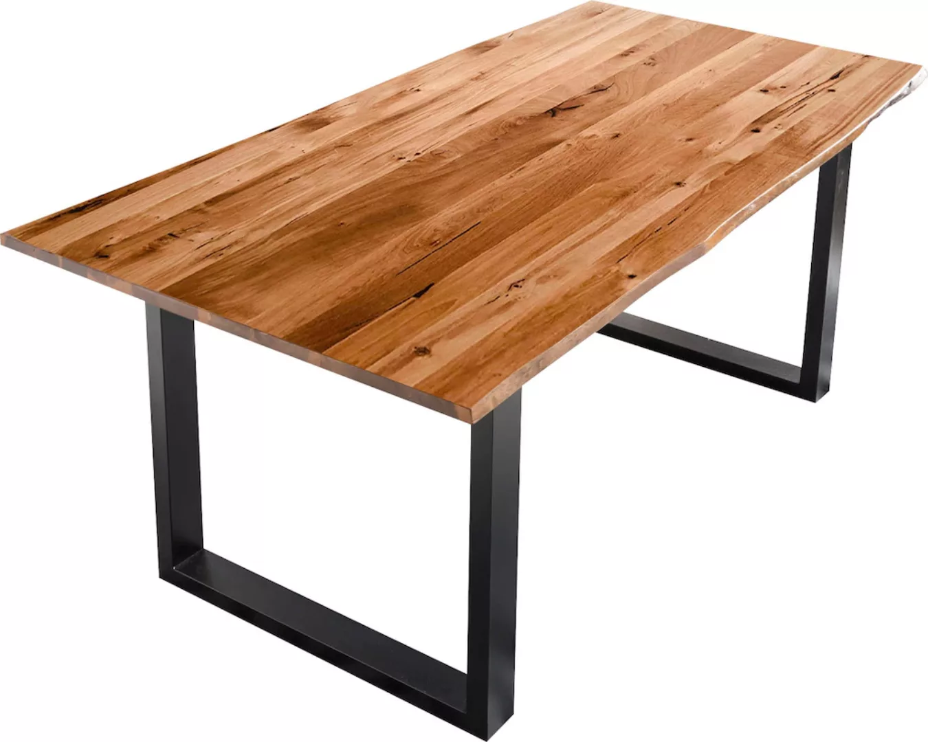 SalesFever Baumkantentisch, Sichtbare Maserung und Astlöcher, Esstisch aus günstig online kaufen