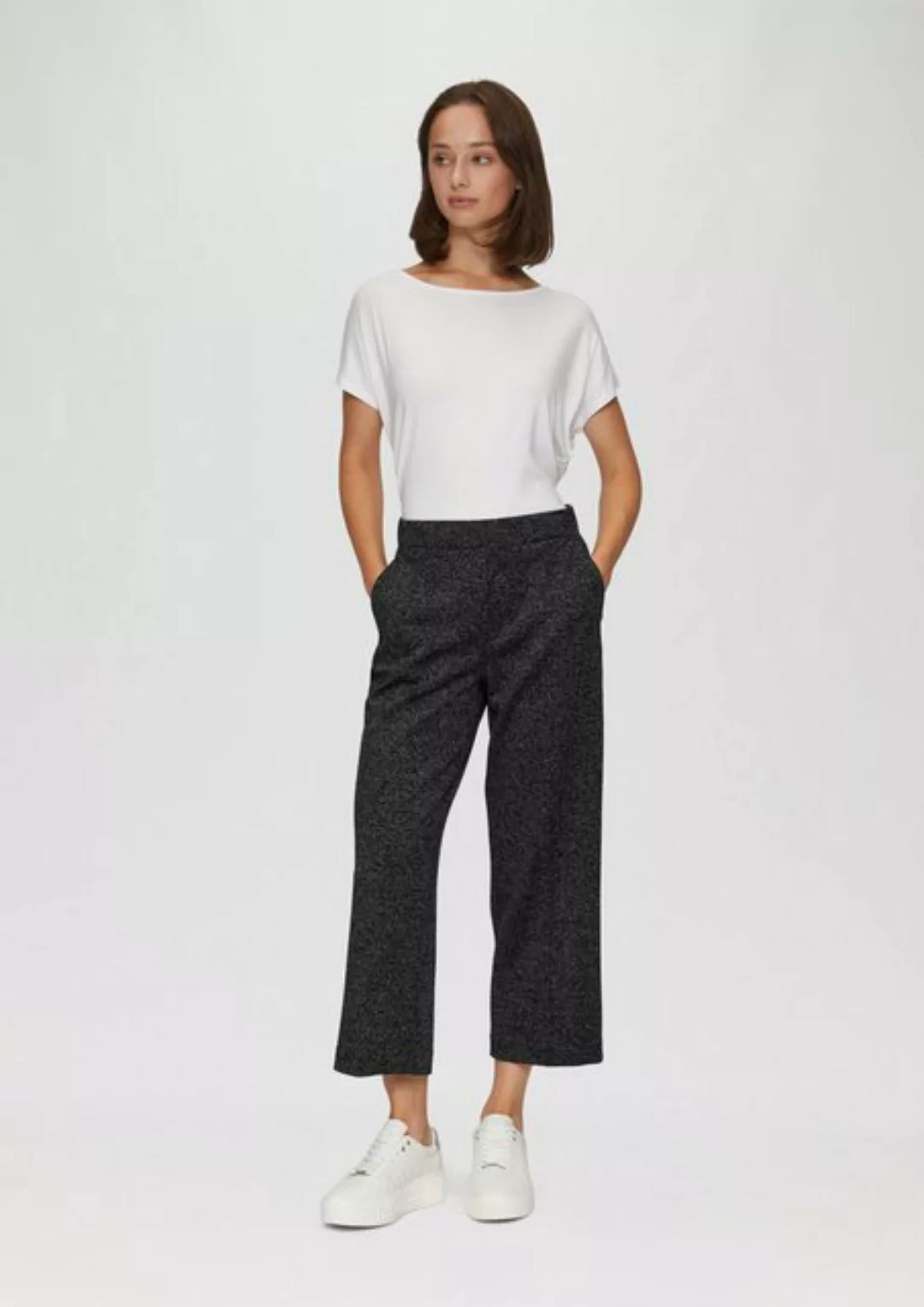 s.Oliver 3/4-Hose Regular: Culotte aus Viskosemix Gummizug günstig online kaufen