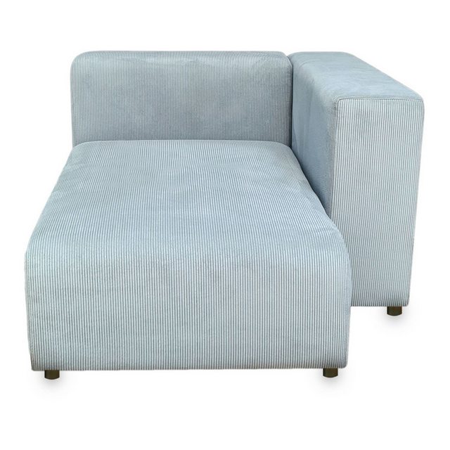 en.casa Sofaelement, »Suldal« Sofa-Modul Longchair Cord Hellblau günstig online kaufen