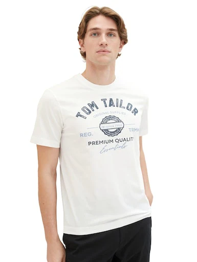 TOM TAILOR T-Shirt, mit großem Logofrontprint günstig online kaufen