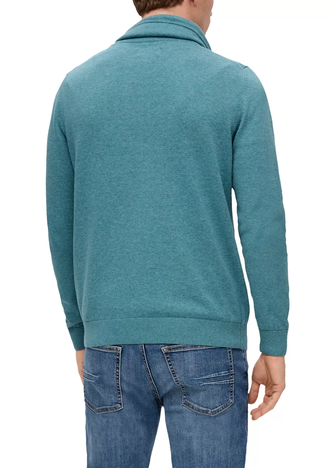 s.Oliver Strickpullover Strickpullover mit Stehkragen angedeuteter Tunnelzu günstig online kaufen