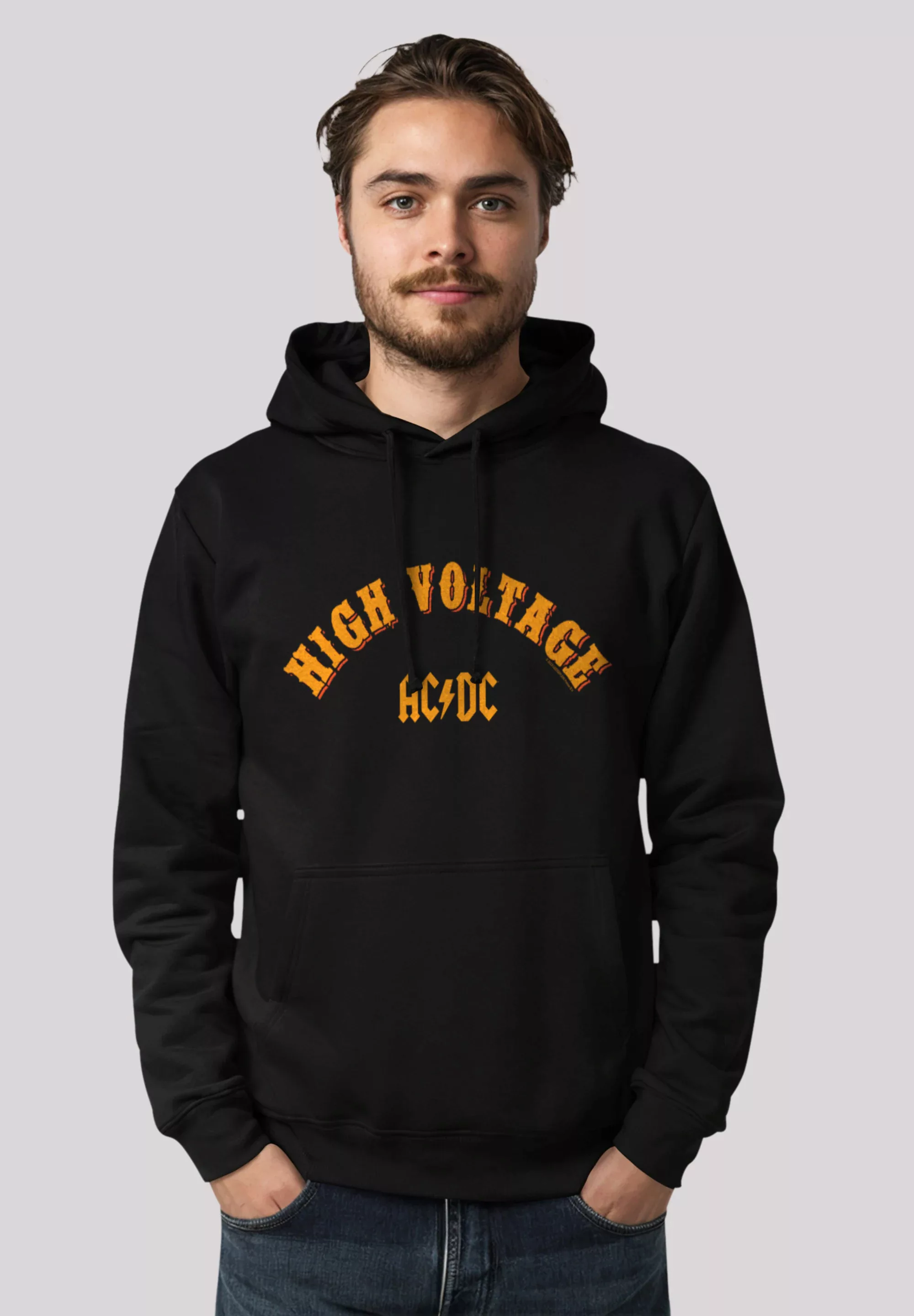 F4NT4STIC Kapuzenpullover "AC/DC Rock Musik Band High Voltage Collegiate", günstig online kaufen