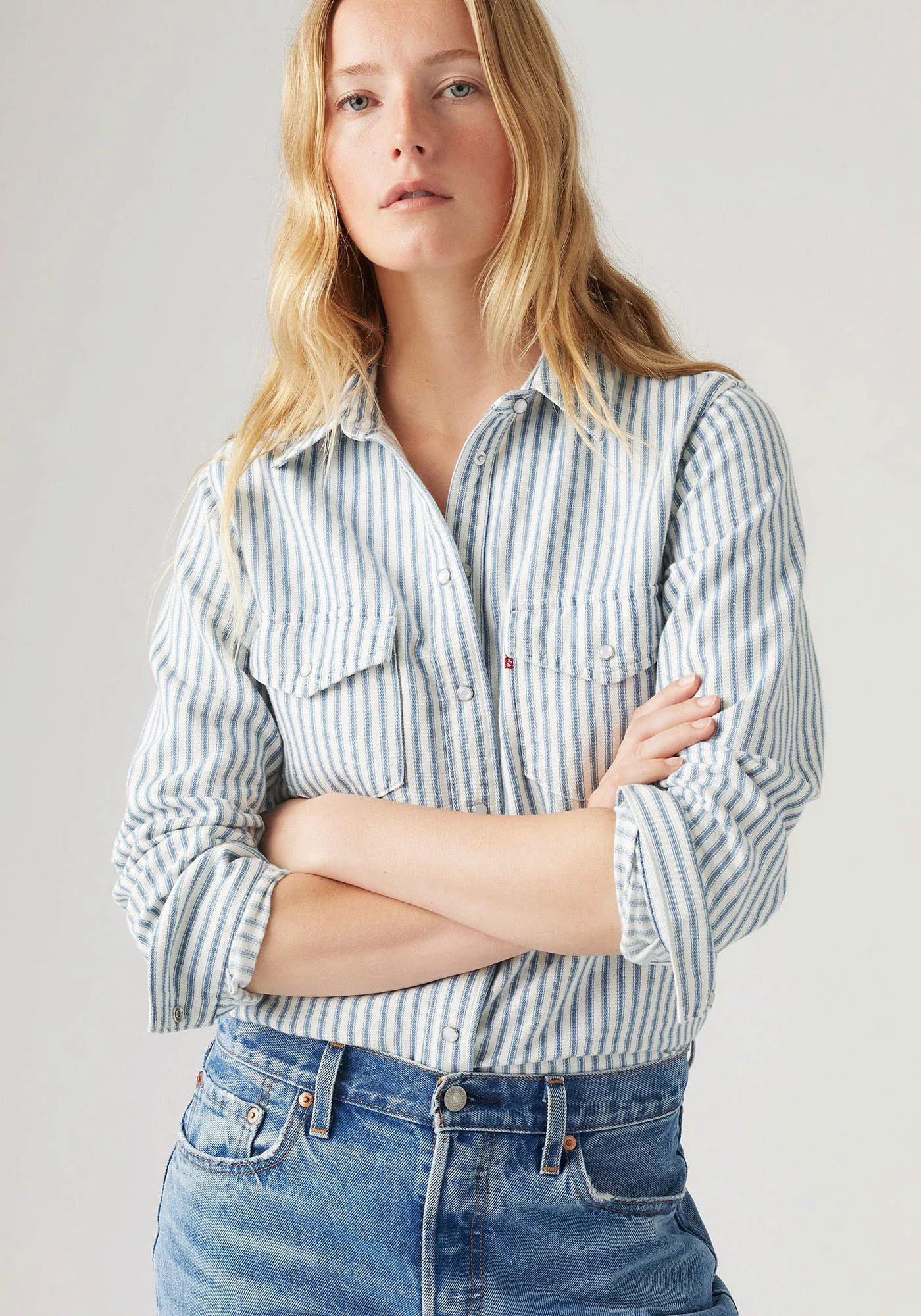 Levis Jeansbluse "ICONIC WESTERN", mit Streifenmuster günstig online kaufen